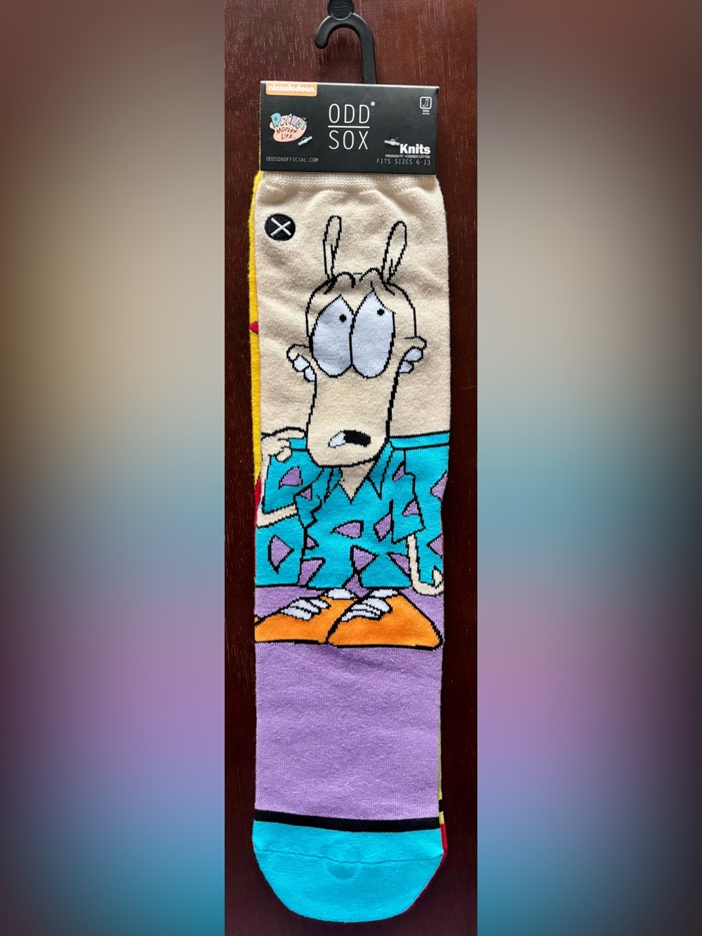 ROCKO’S MODERN LIFE ODD SOX NOVELTY CREW SOCKS NWT MEN’S SHOE SIZE 6-13